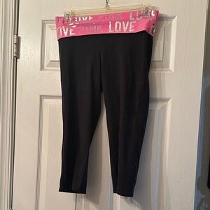Victoria's Secret Pink and Silver Yoga Panta